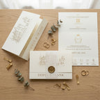 Pocket – Elegante Hochzeitseinladung mit Heißfolienprägung