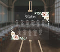 Sitzplan A1 aus Acrylglas "Flowers" | Individuelles Schild