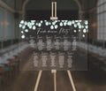 Sitzplan A1 Acrylglas Eucalyptus Hochzeit | Individuell gestaltet