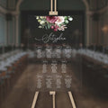 Sitzplan A1 aus Acrylglas "Roses" | Individuelles Schild