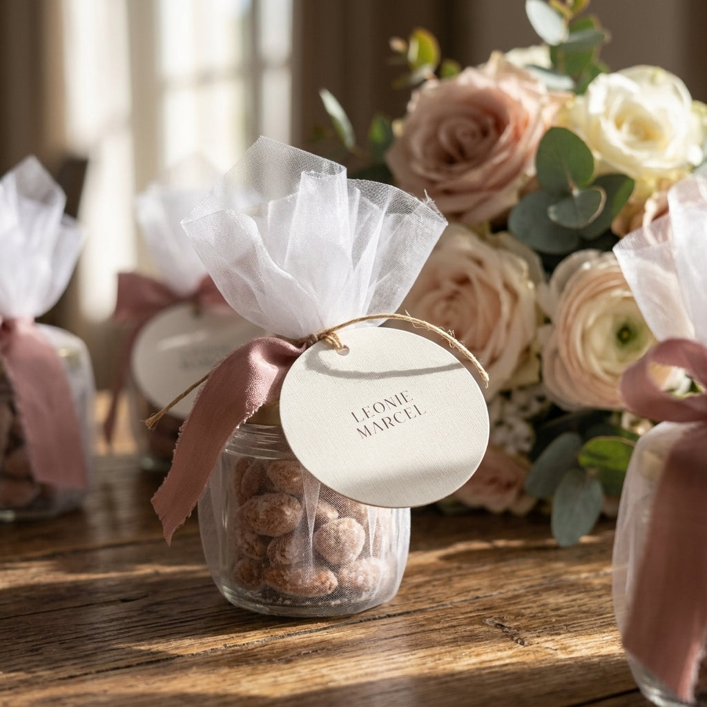 Geschenkanhänger Gastgeschenke | Rund 6 cm – Individuell gestaltet