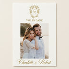 High-quality invitation card | Elegant linen paper with blind embossing