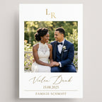 High-quality invitation card | Elegant linen paper with blind embossing