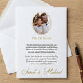 High-quality invitation card | Elegant linen paper with blind embossing