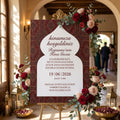 A1 reception board on rigid foam | Personalized welcome sign for weddings