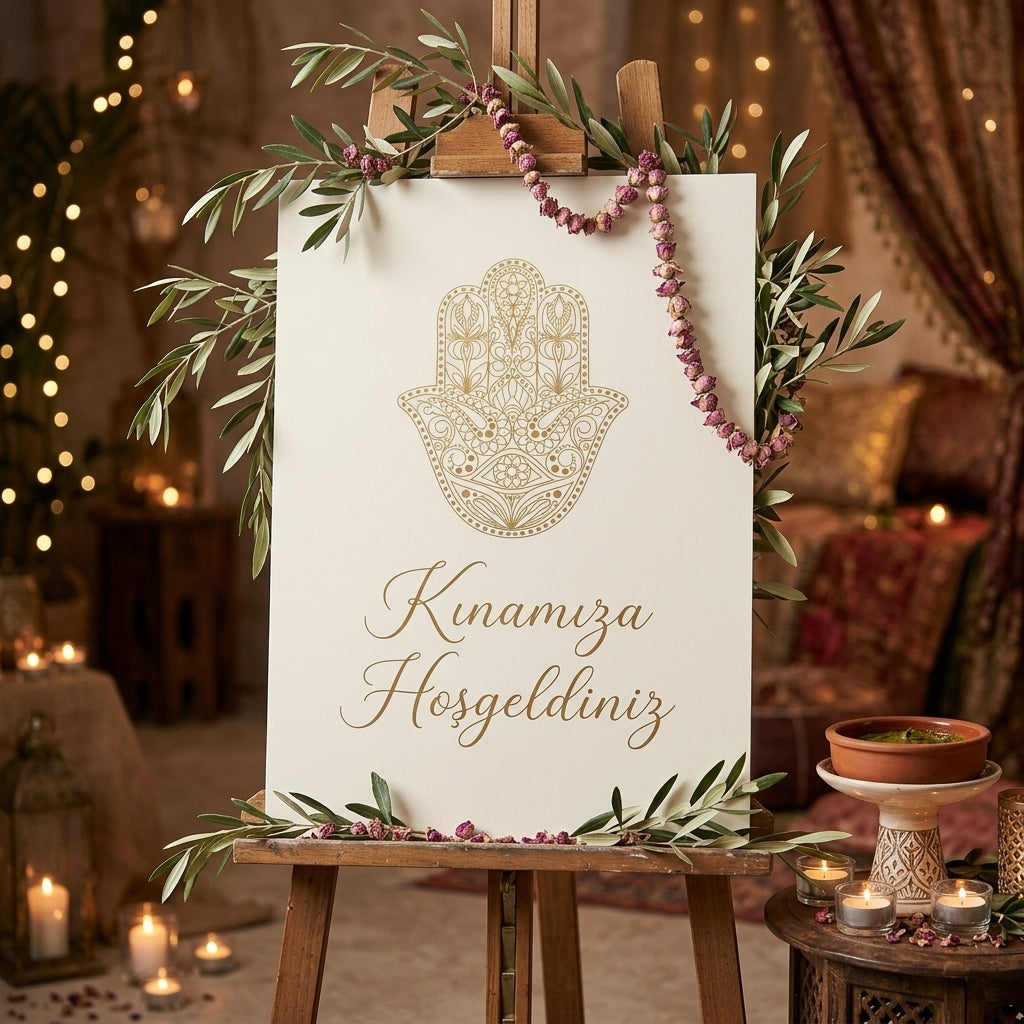 A1 reception board on rigid foam | Personalized welcome sign for weddings