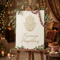 A1 reception board on rigid foam | Personalized welcome sign for weddings