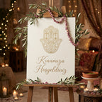 A1 reception board on rigid foam | Personalized welcome sign for weddings