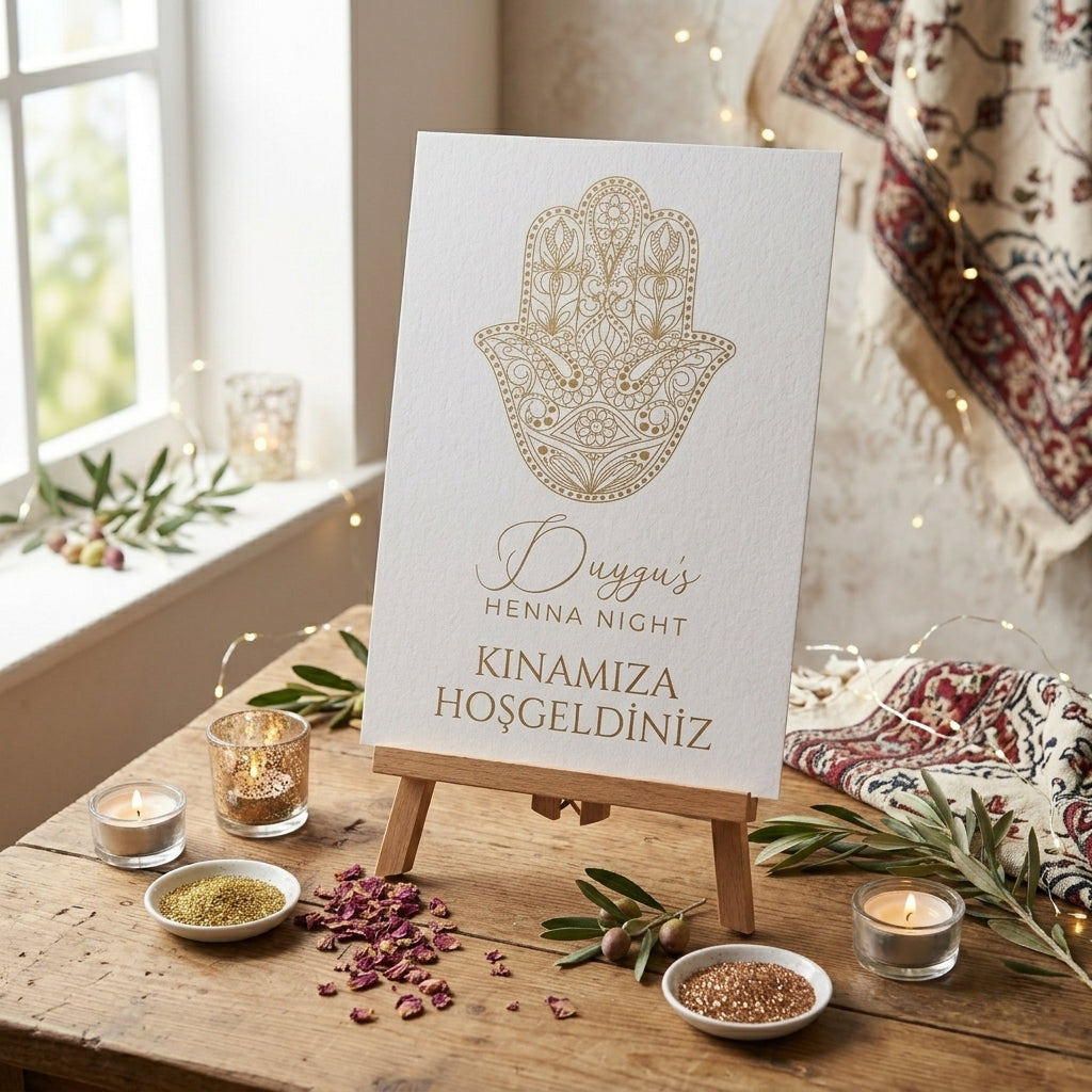 A1 reception board on rigid foam | Personalized welcome sign for weddings