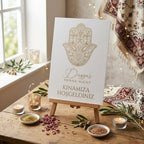 A1 reception board on rigid foam | Personalized welcome sign for weddings