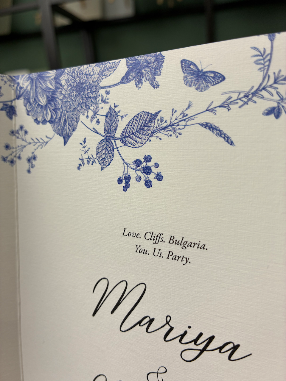 Express Hochzeitseinladung "Summer Garden" | Altarfalzkarte