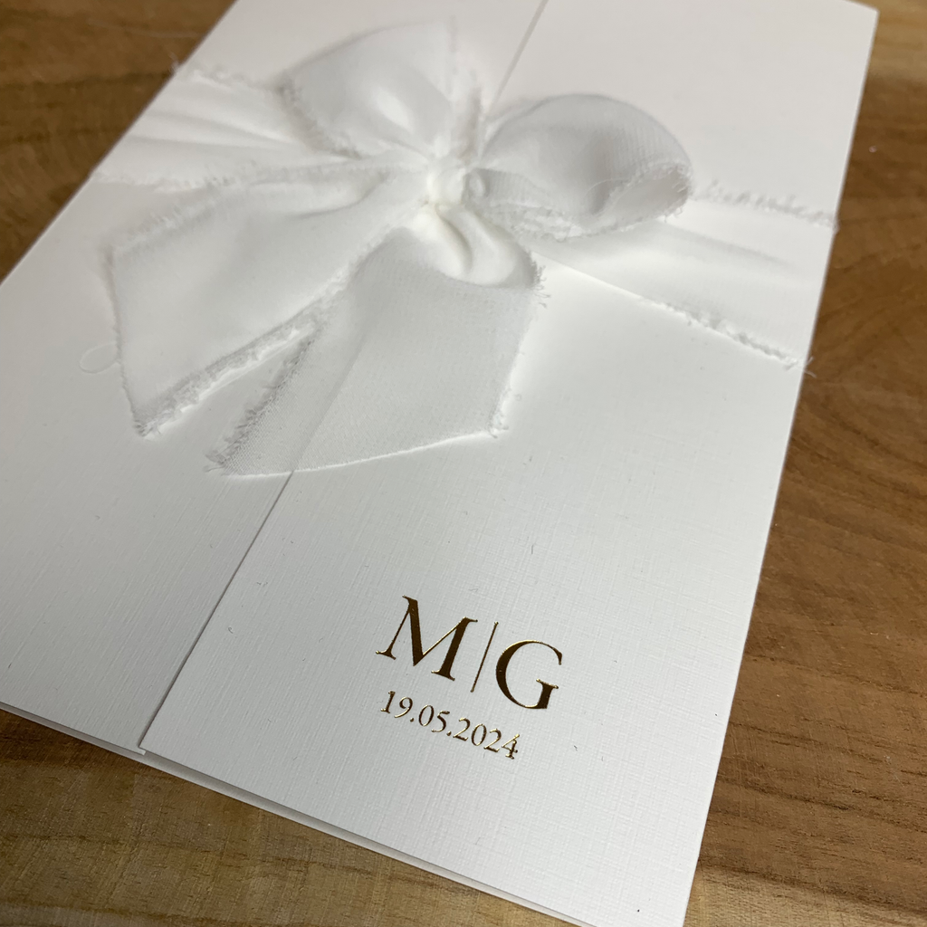 Einladung „Altarfalzkarte - Linen Lace"