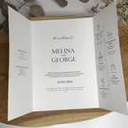 Einladung „Altarfalzkarte - Linen Lace"