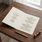 Invitation "Lemons" | Gatefold card with ribbon