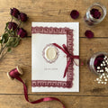Express card - Wedding invitation "Château Blanc" - Set with ribbon