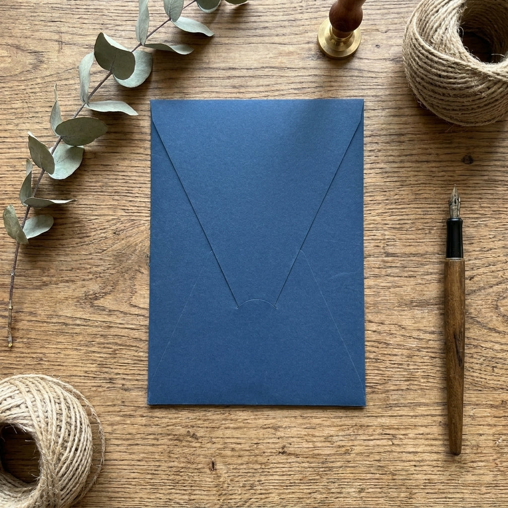 High-quality invitation card | Elegant linen paper with blind embossing