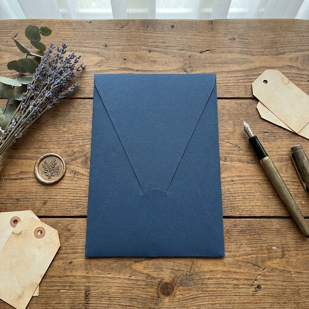 High-quality invitation card | Elegant linen paper with blind embossing