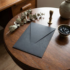 High-quality invitation card | Elegant linen paper with blind embossing
