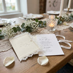 Wedding invitation "Our Names" with blind embossing