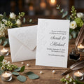 Express Invitation "The Wedding of" | Letterpress on Linen Paper
