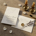 Express Invitation "The Wedding of" | Letterpress on Linen Paper
