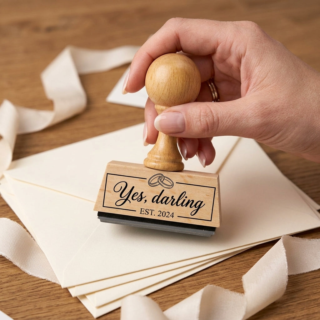 Hochzeitsgeschenk | Stempel "Yes Darling"