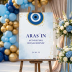 Empfangstafel A1 auf Hartschaum | Individuelles Willkommensschild für Sünnet