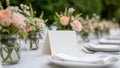 Elegant place cards, set of 100 | Fine linen paper in folded card format
