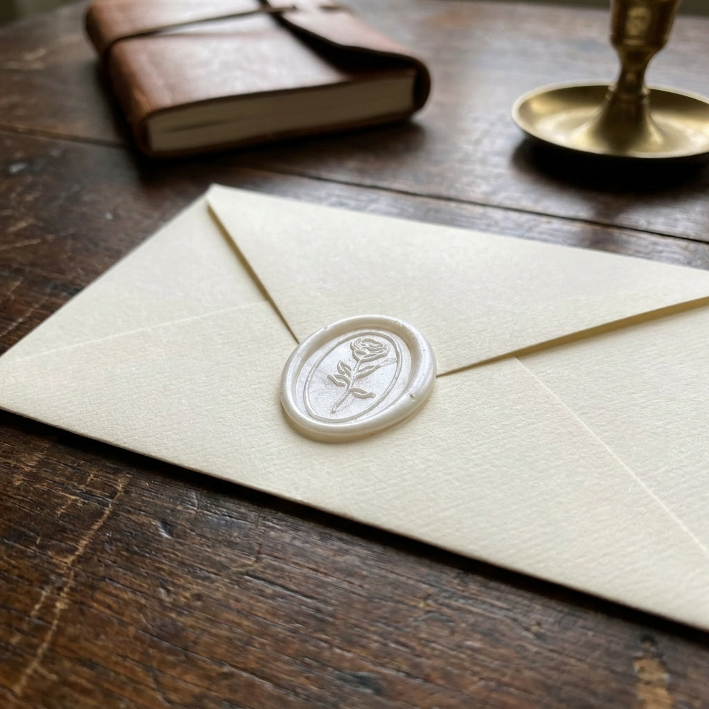 High-quality invitation card | Elegant linen paper with blind embossing
