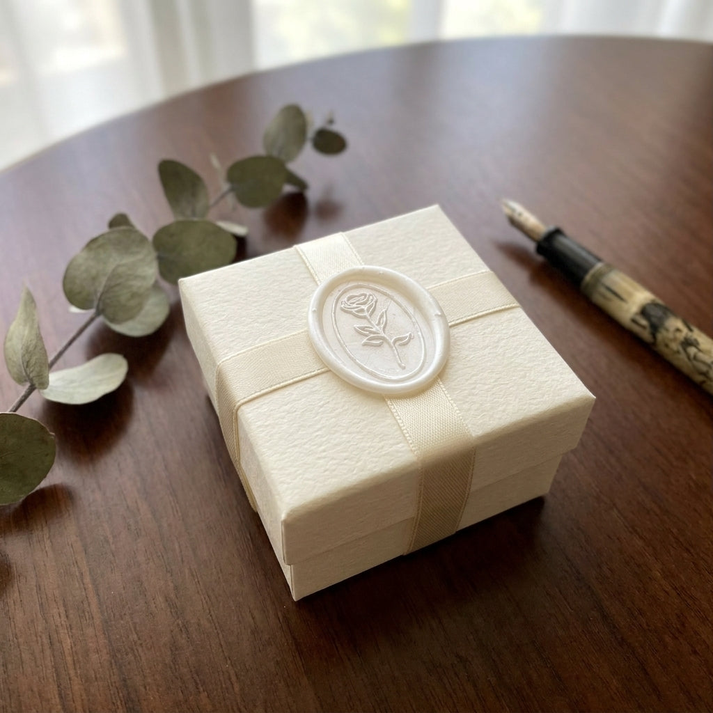 High-quality invitation card | Elegant linen paper with blind embossing