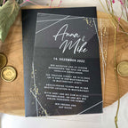 Transparente Acrylglas Einladungskarte | "Prestige Acrylic Invitation"