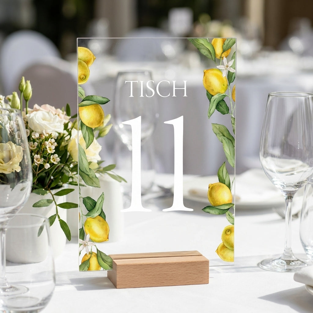 Acrylic table numbers | Individually designed for weddings