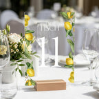 Acrylic table numbers | Individually designed for weddings